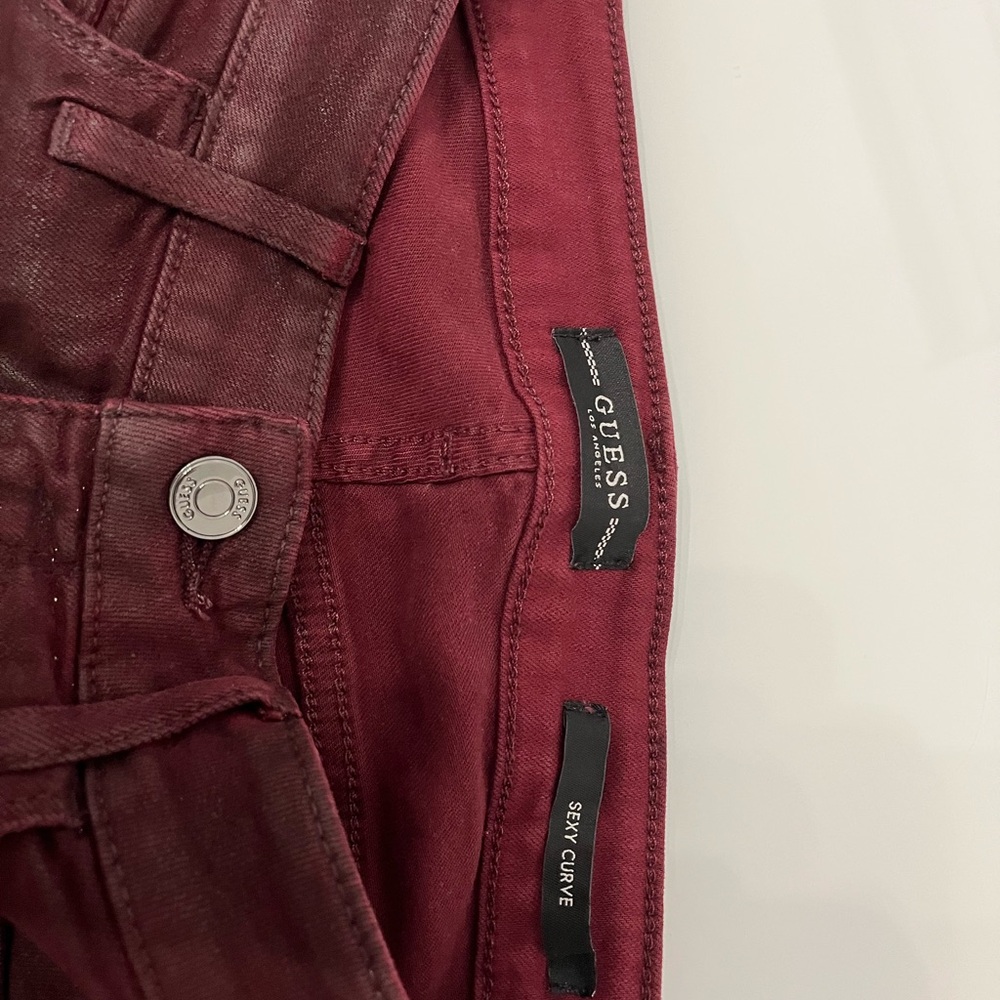 GUESS Burgundy Jeans